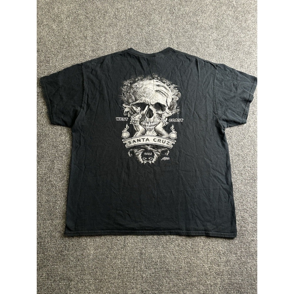 Mens Coastal Classics Santa Cruz California Skull Graphic T Shirt Size XL